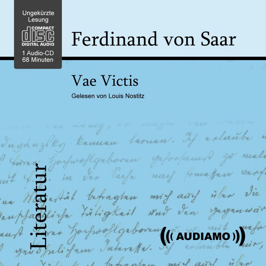 Cover für das Hörbuch Vae Victis von Ferdinand von Saar. Produziert im Audiamo Hörbuchverlag