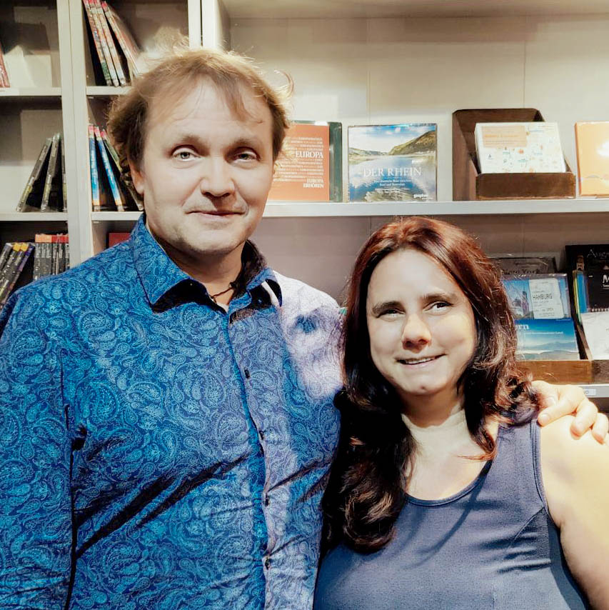 Günther Rubik und Monika Röth. Foto: Audiamo Hörbuchverlag